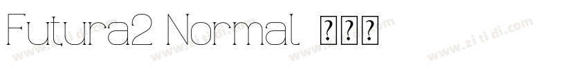 Futura2 Normal字体转换